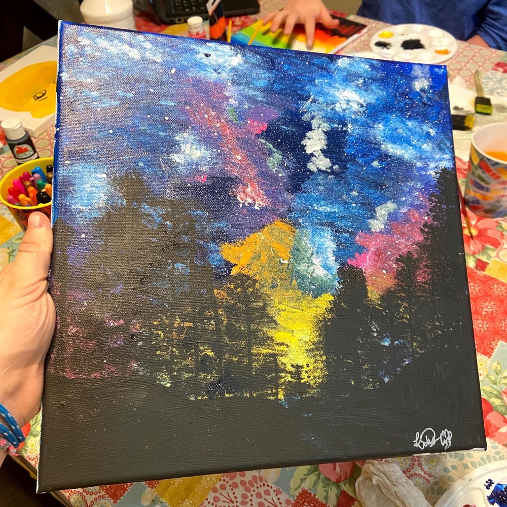 galaxy painting